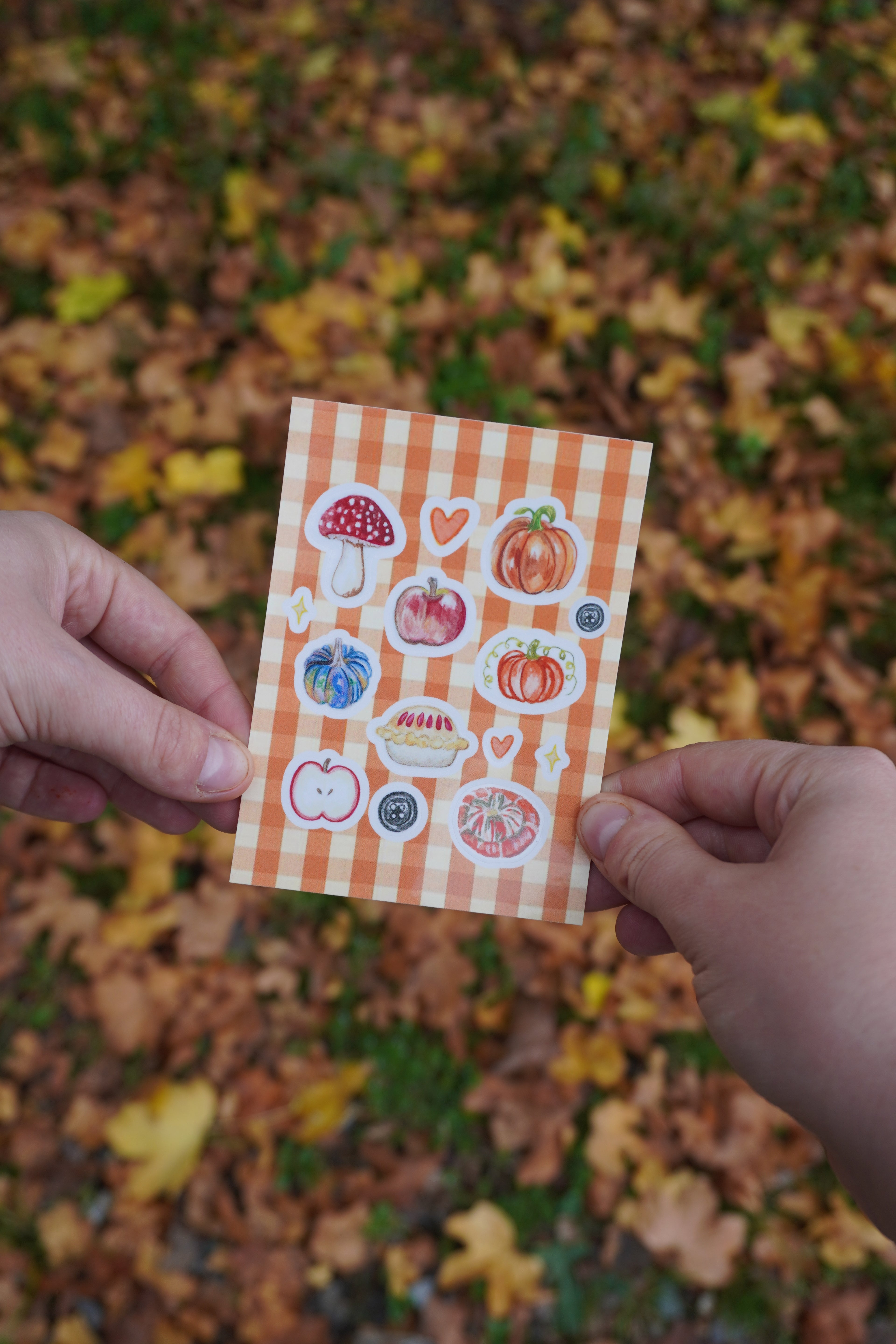 Autumn sticker sheet