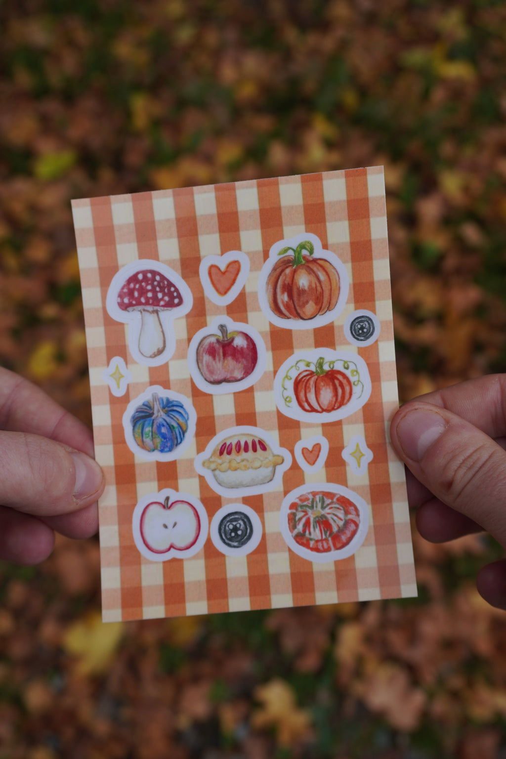 Autumn sticker sheet