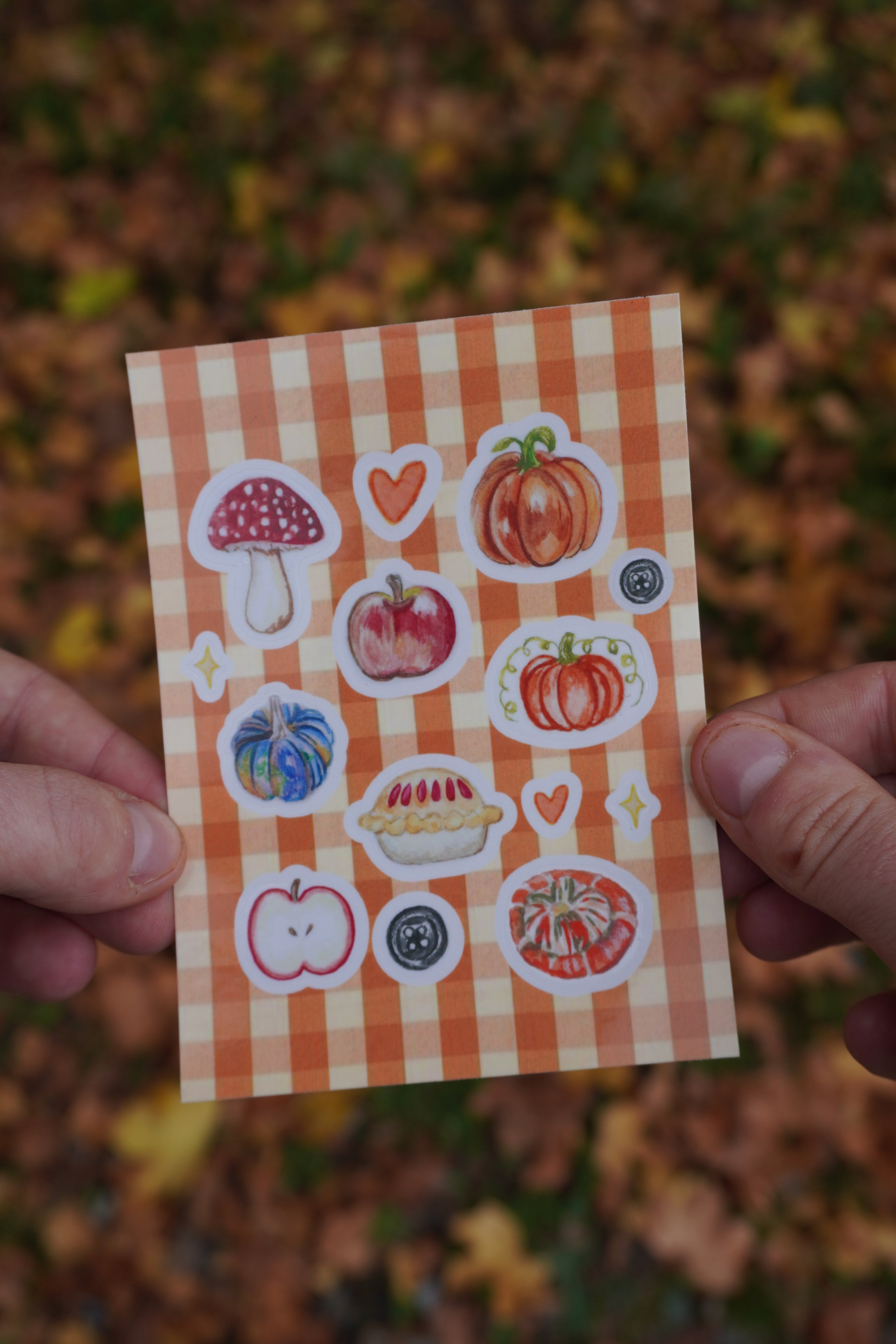 Autumn sticker sheet
