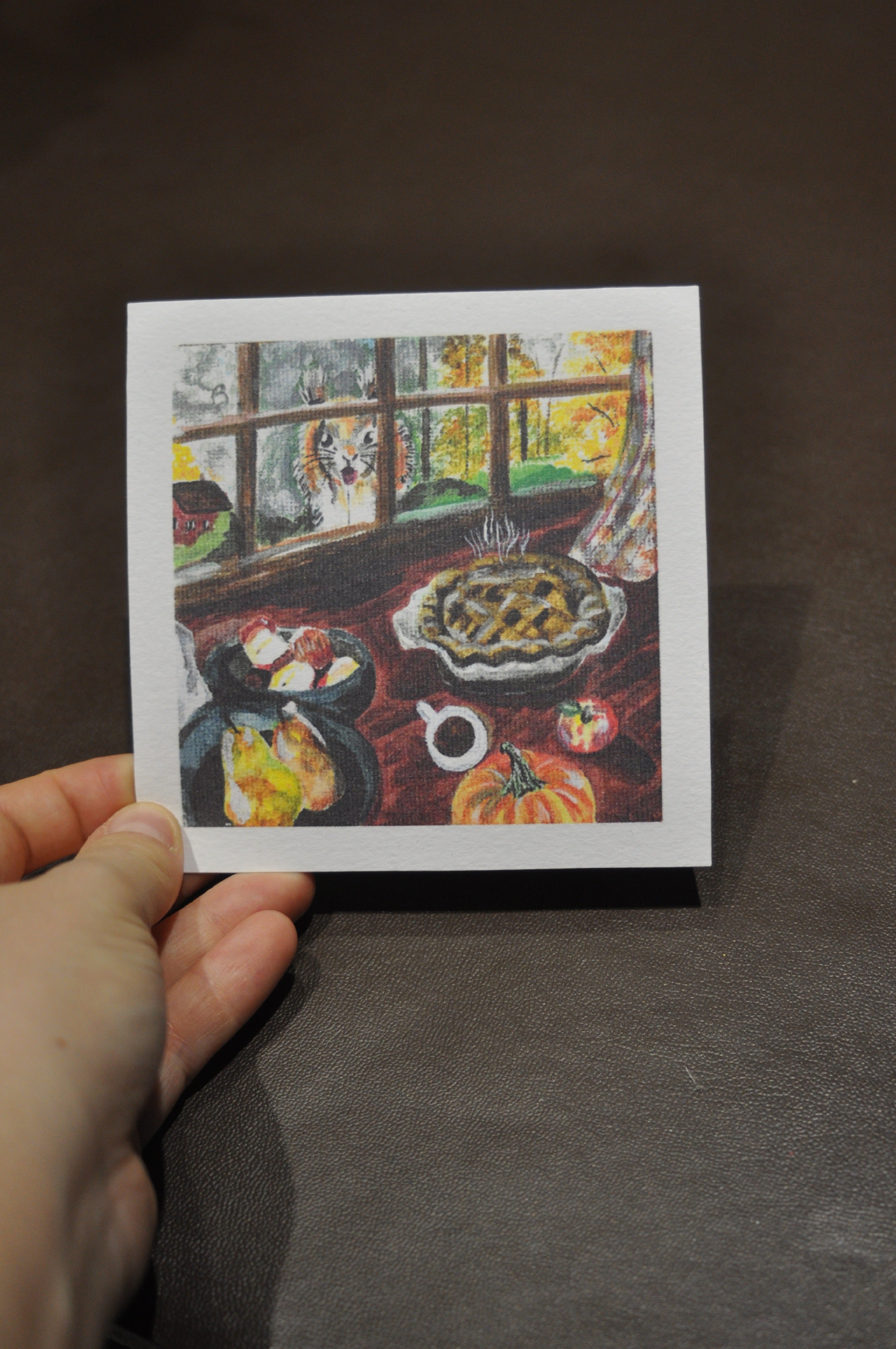 "A hungry visitor" print