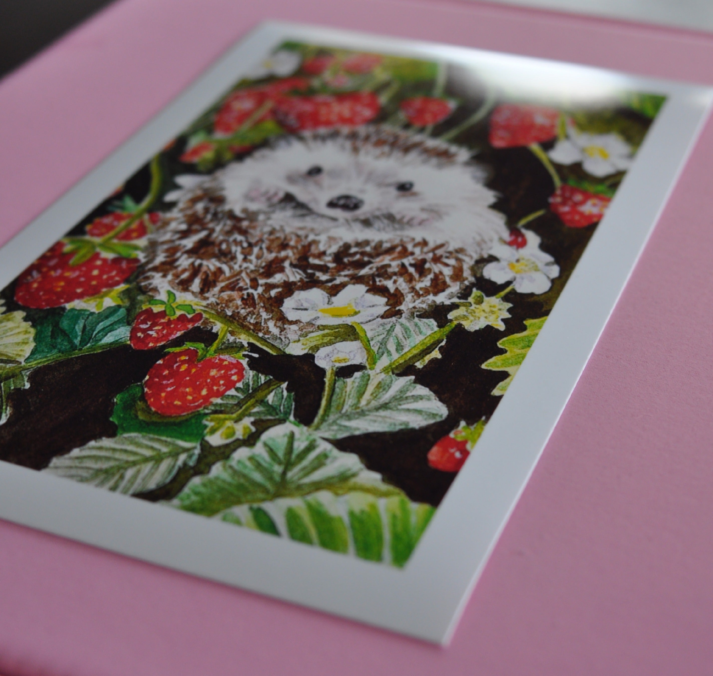 "Strawberries and spikes" art print
