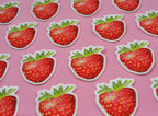 Strawberry vinyl sticker