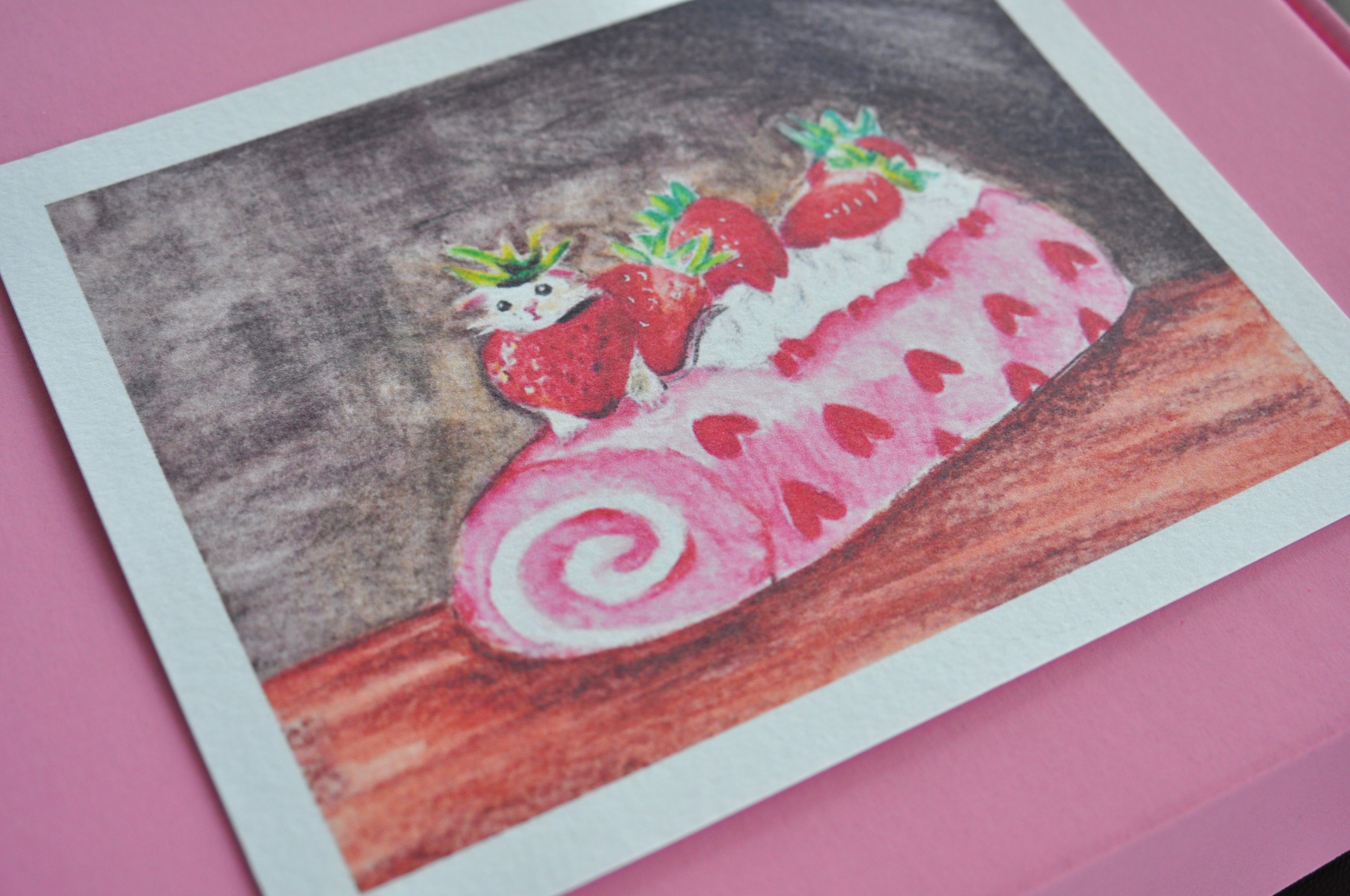 "A berry good day for mouse" print