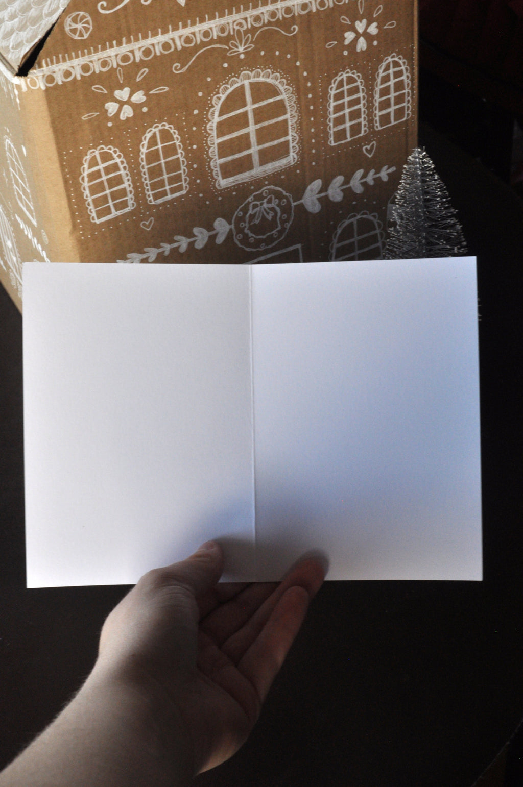 "Mouse and the gingerbread house" 10 pack of christmas cards